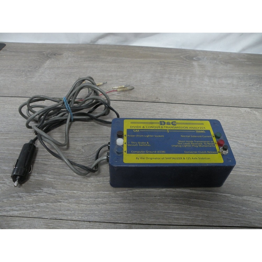 Vintage D&C Divide & Conquer Transmission Analyzer Diagnostic Tool 4-SPEED Used